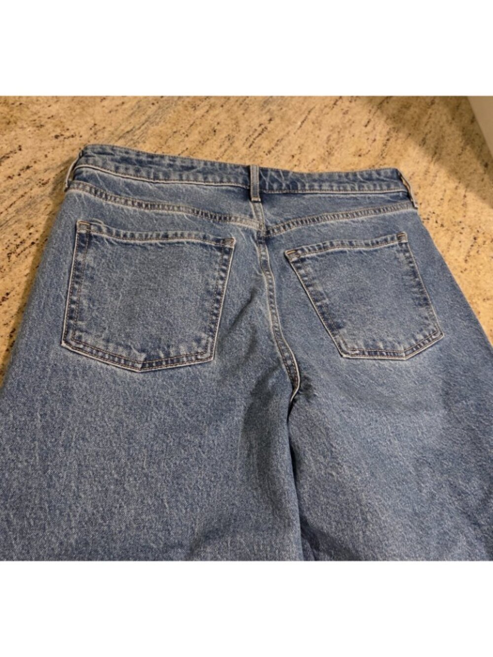 Old Navy Womens Jeans 8 Wide Leg Extra High Rise Mackenzie Blue 30x29" - Picture 12 of 14